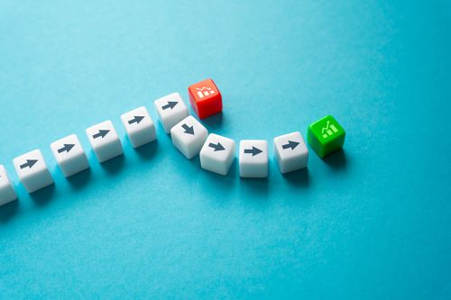 Foto: Weg aus Pfeilen