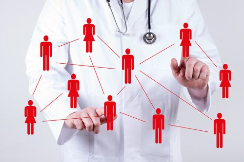 Foto: Arzt Netzwerk abstrakt